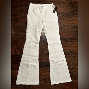 Melrose White Flared Jeans
